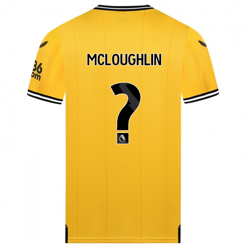 Niño Fútbol Camiseta Lee Mcloughlin #0 Amarillo 1ª Equipación 2023/24