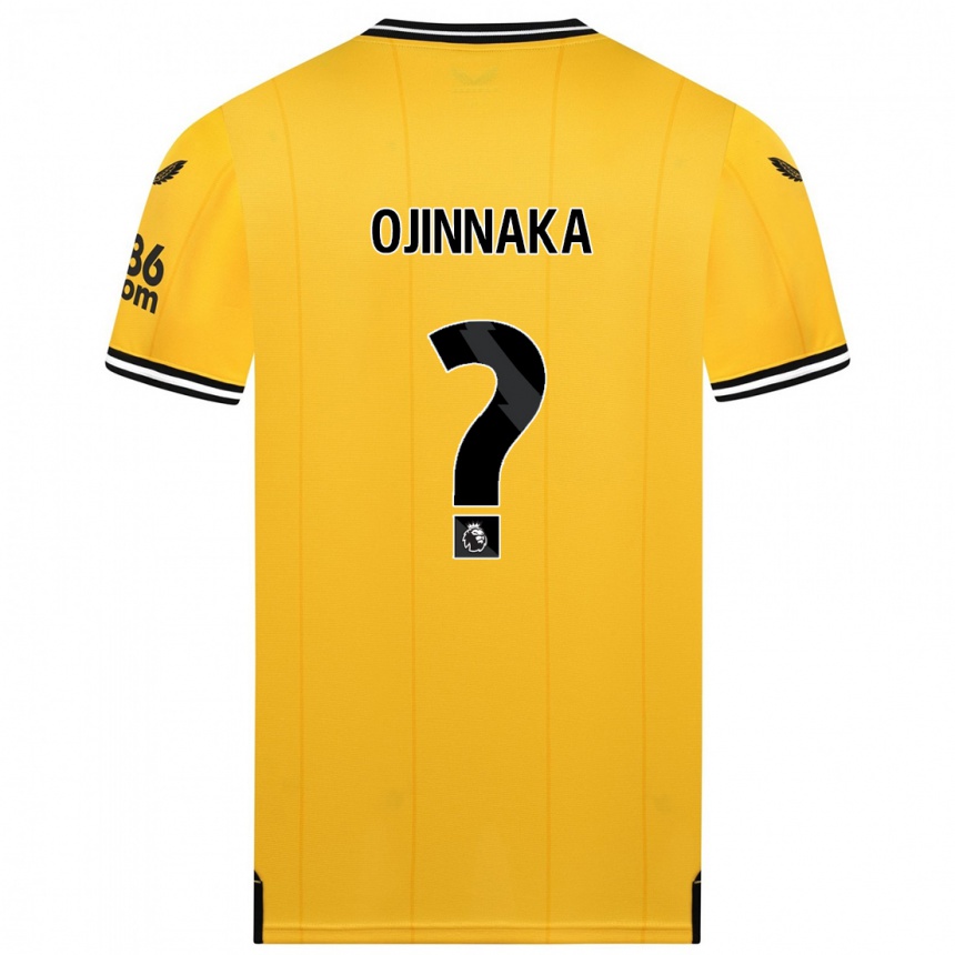 Niño Fútbol Camiseta Temple Ojinnaka #0 Amarillo 1ª Equipación 2023/24