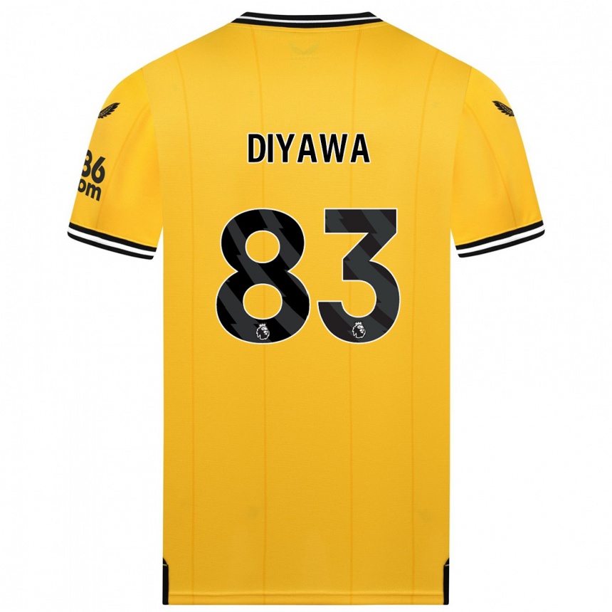 Niño Fútbol Camiseta Aaron Keto-Diyawa #83 Amarillo 1ª Equipación 2023/24