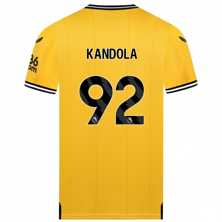 Niño Fútbol Camiseta Kam Kandola #92 Amarillo 1ª Equipación 2023/24