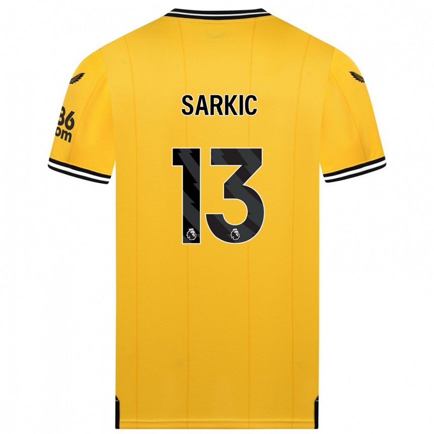 Niño Fútbol Camiseta Matija Sarkic #13 Amarillo 1ª Equipación 2023/24