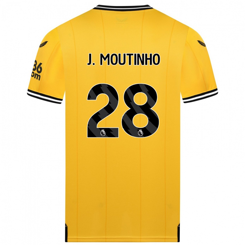 Niño Fútbol Camiseta Joao Moutinho #28 Amarillo 1ª Equipación 2023/24