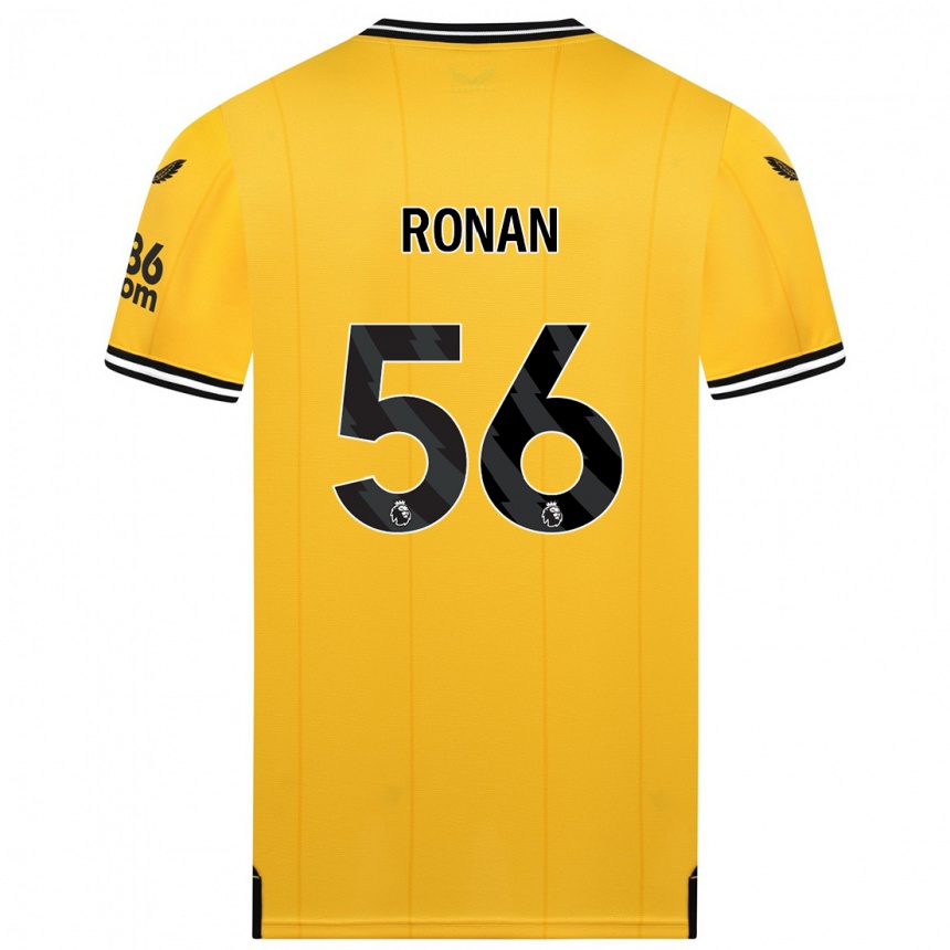 Niño Fútbol Camiseta Connor Ronan #56 Amarillo 1ª Equipación 2023/24