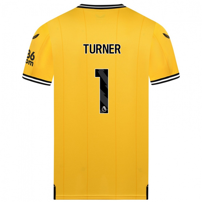 Niño Fútbol Camiseta Shannon Turner #1 Amarillo 1ª Equipación 2023/24