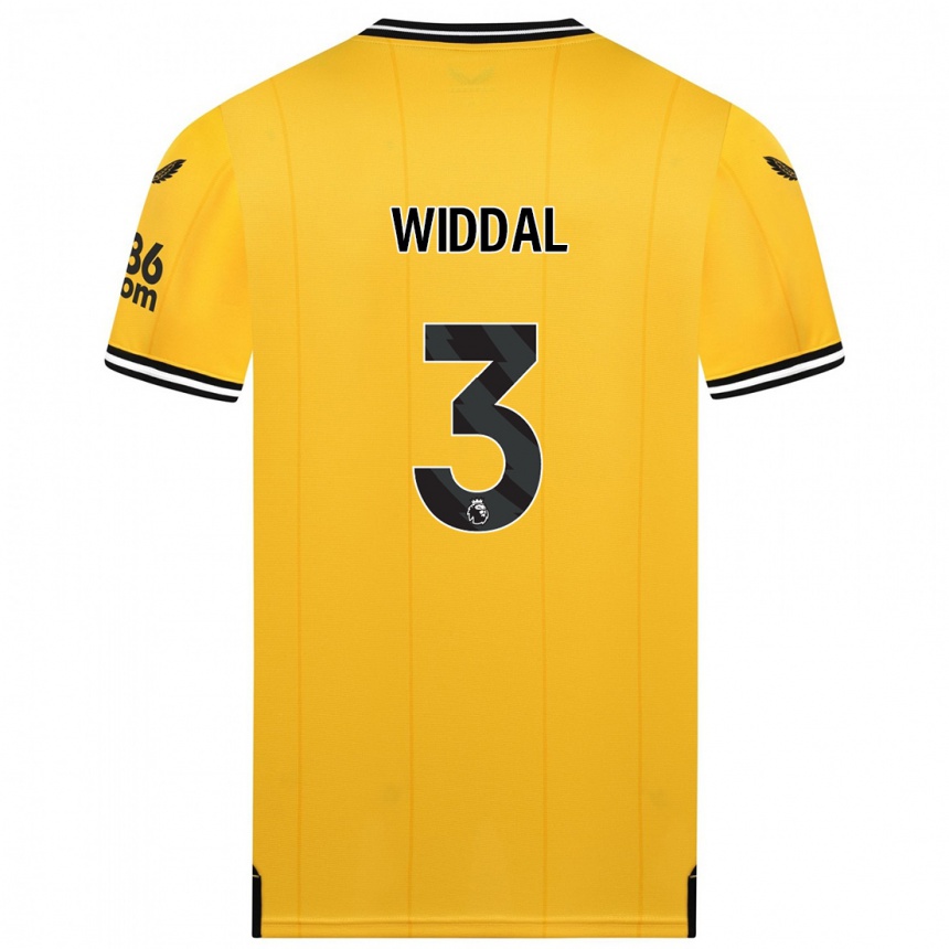 Niño Fútbol Camiseta Natalie Widdal #3 Amarillo 1ª Equipación 2023/24