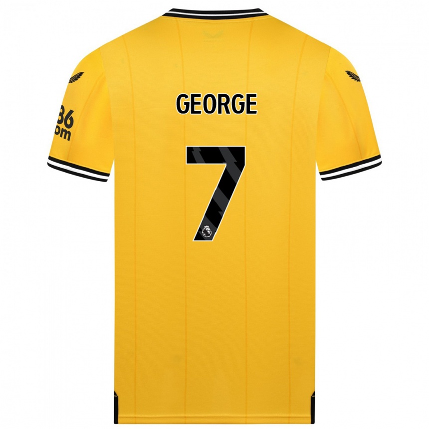 Niño Fútbol Camiseta Tammi George #7 Amarillo 1ª Equipación 2023/24