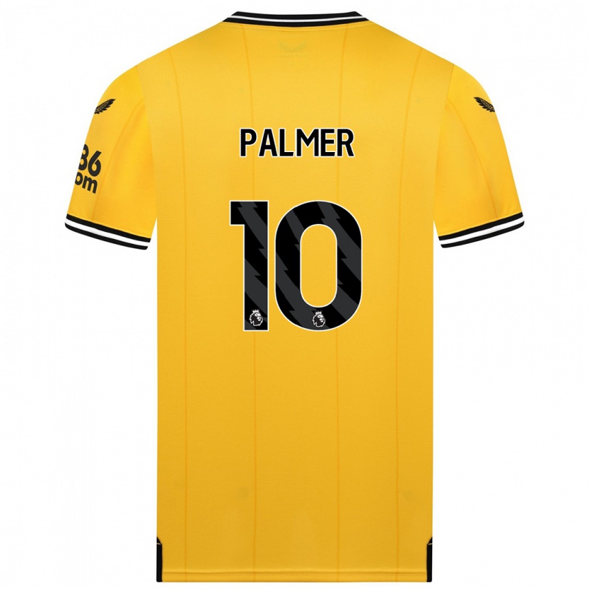 Niño Fútbol Camiseta Jamila Palmer #10 Amarillo 1ª Equipación 2023/24