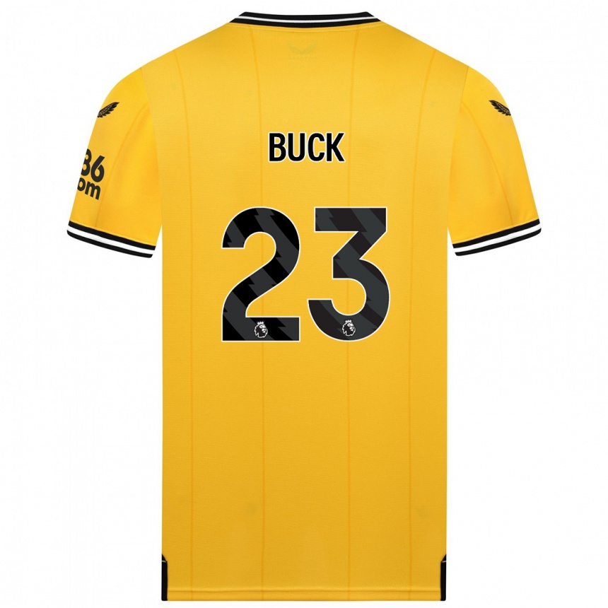 Niño Fútbol Camiseta Alex Buck #23 Amarillo 1ª Equipación 2023/24