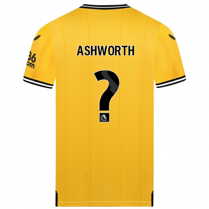Niño Fútbol Camiseta Finn Ashworth #0 Amarillo 1ª Equipación 2023/24