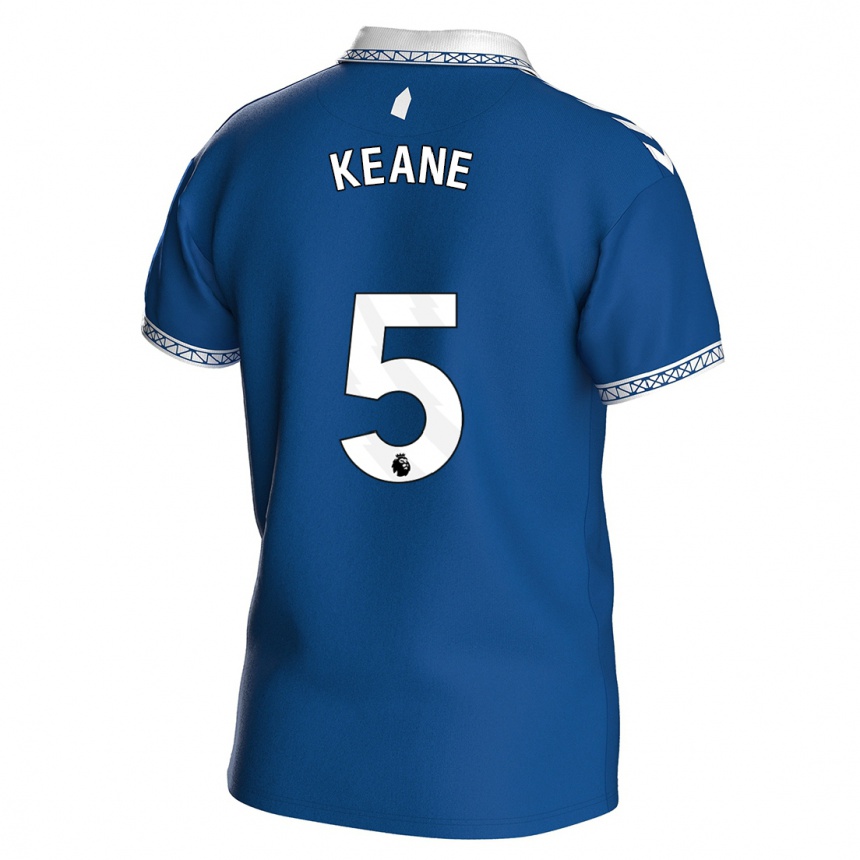 Niño Fútbol Camiseta Michael Keane #5 Azul Real 1ª Equipación 2023/24