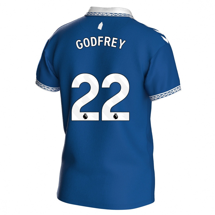 Niño Fútbol Camiseta Ben Godfrey #22 Azul Real 1ª Equipación 2023/24