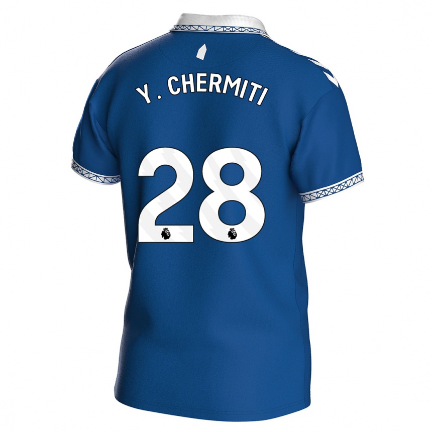 Niño Fútbol Camiseta Chermiti #28 Azul Real 1ª Equipación 2023/24