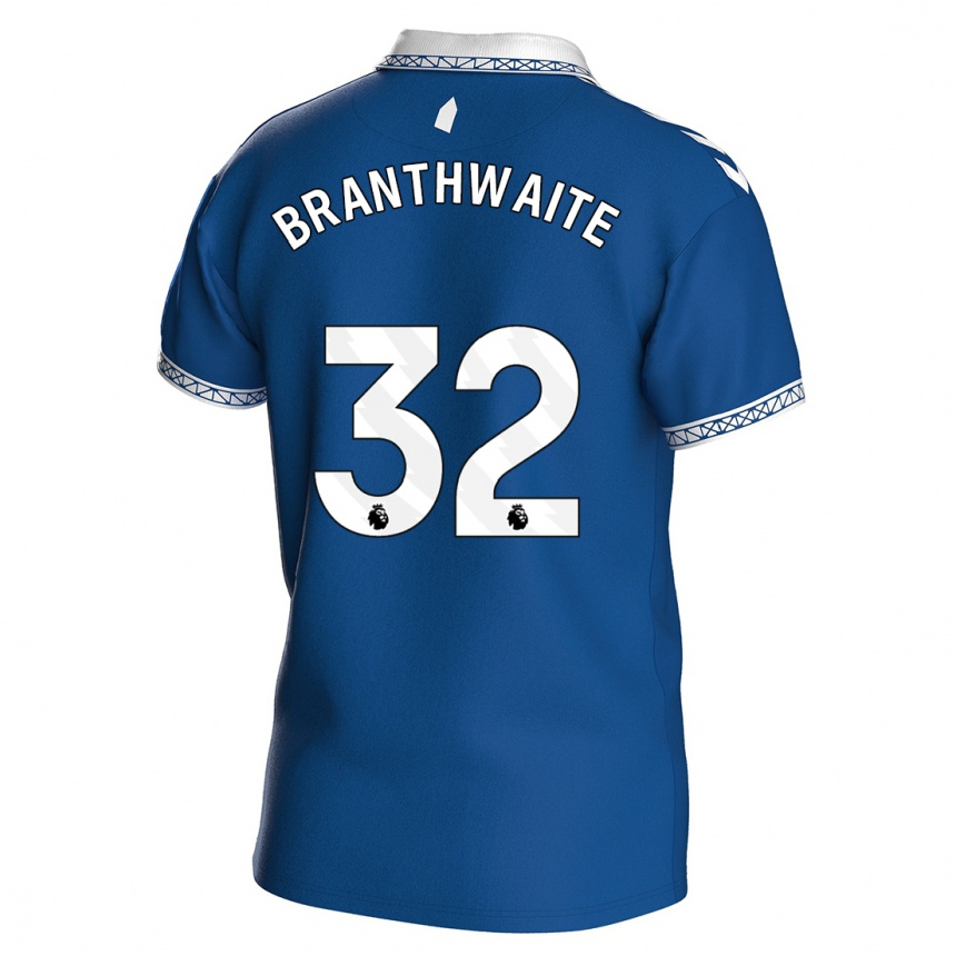 Niño Fútbol Camiseta Jarrad Branthwaite #32 Azul Real 1ª Equipación 2023/24