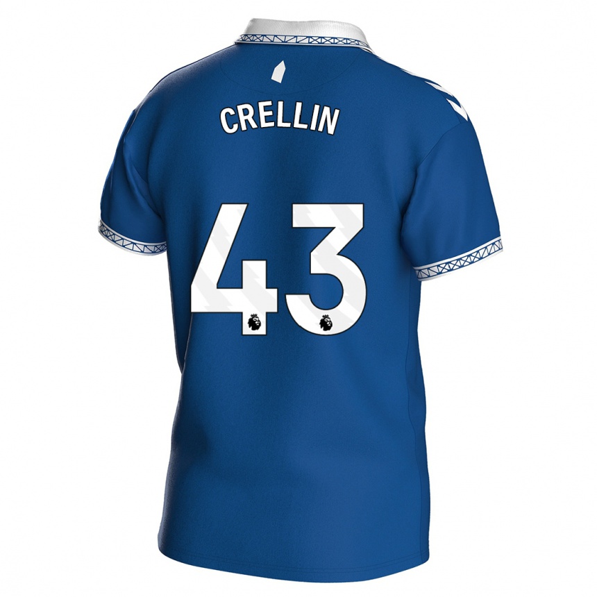 Niño Fútbol Camiseta Billy Crellin #43 Azul Real 1ª Equipación 2023/24