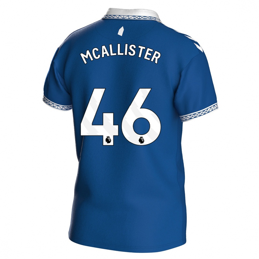 Niño Fútbol Camiseta Sean Mcallister #46 Azul Real 1ª Equipación 2023/24