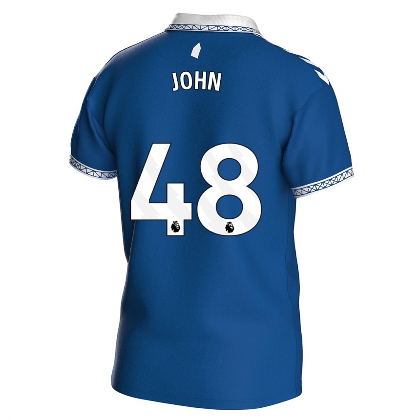 Niño Fútbol Camiseta Kyle John #48 Azul Real 1ª Equipación 2023/24