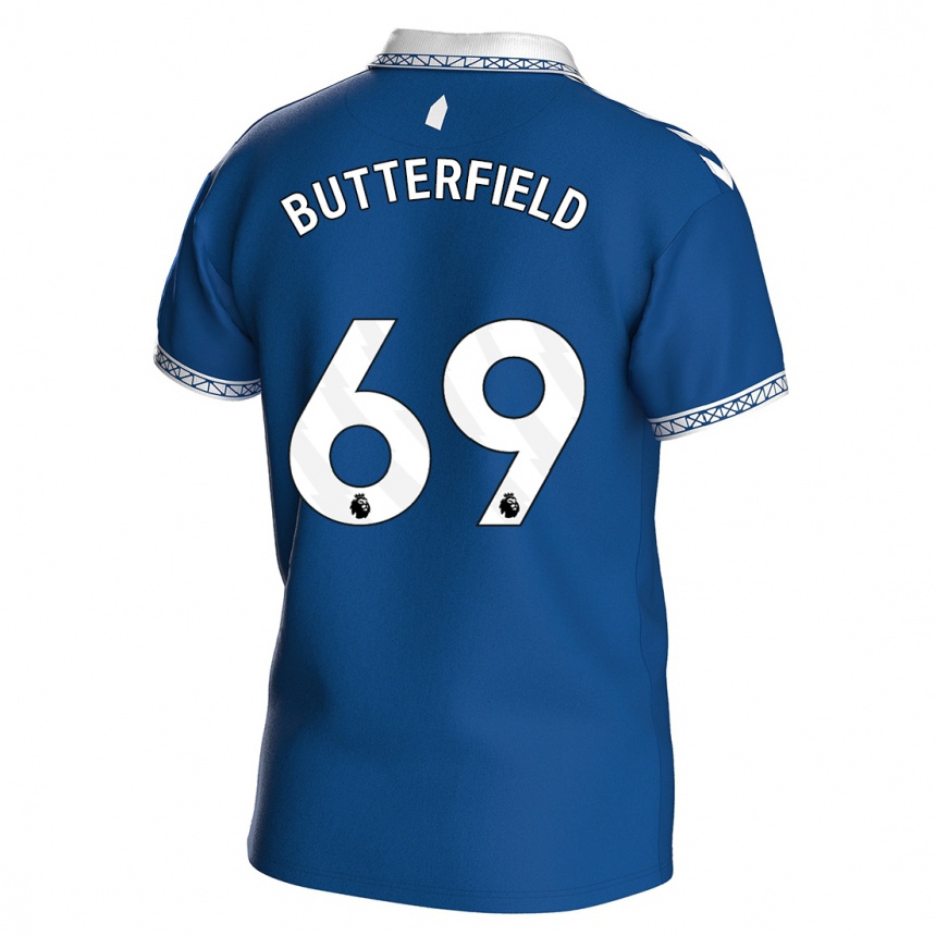 Niño Fútbol Camiseta Luke Butterfield #69 Azul Real 1ª Equipación 2023/24