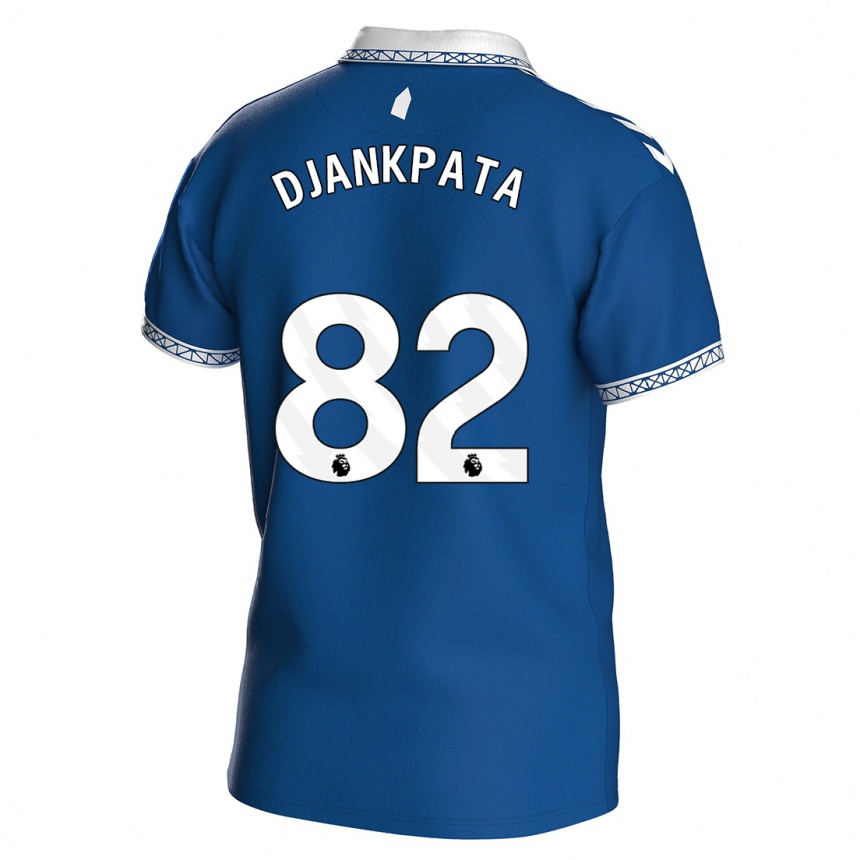 Niño Fútbol Camiseta Halid Djankpata #82 Azul Real 1ª Equipación 2023/24