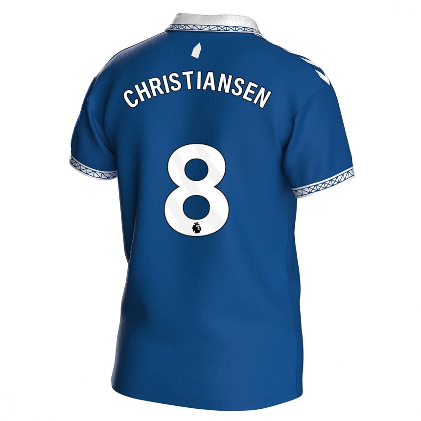Niño Fútbol Camiseta Izzy Christiansen #8 Azul Real 1ª Equipación 2023/24