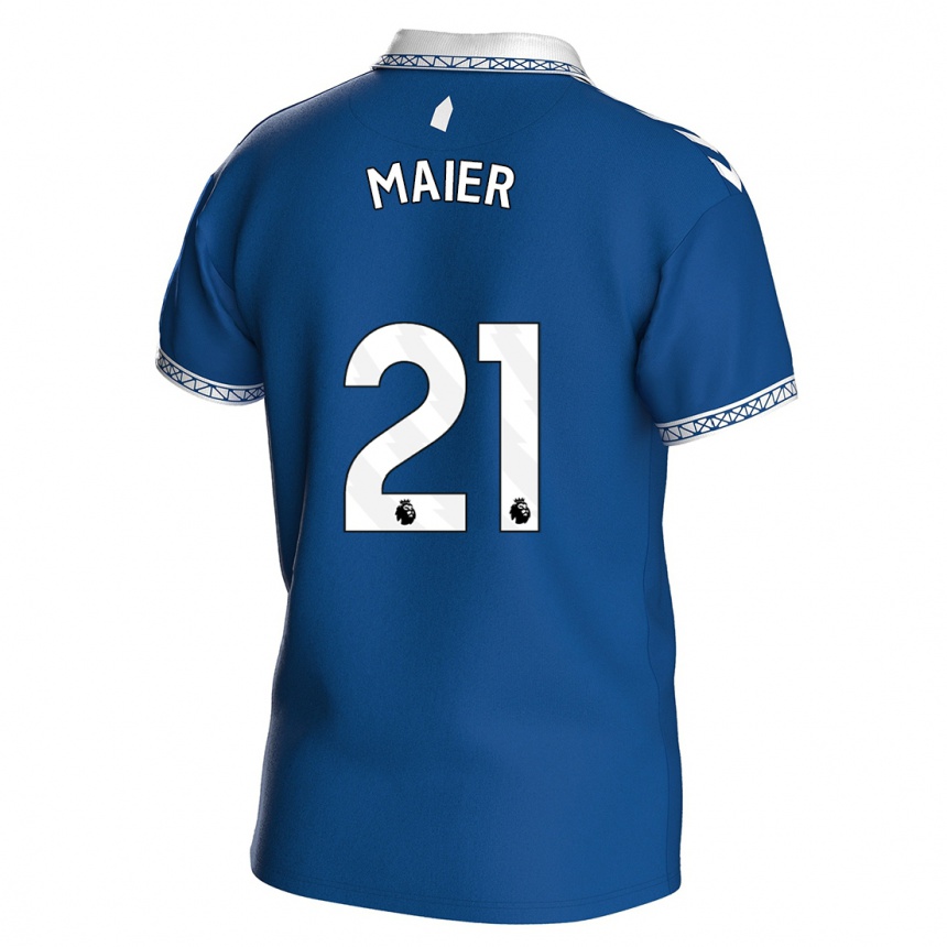 Niño Fútbol Camiseta Leonie Maier #21 Azul Real 1ª Equipación 2023/24
