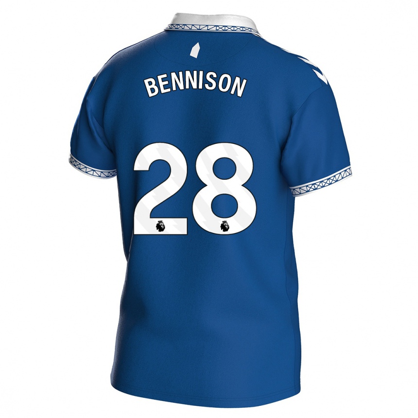 Niño Fútbol Camiseta Hanna Bennison #28 Azul Real 1ª Equipación 2023/24