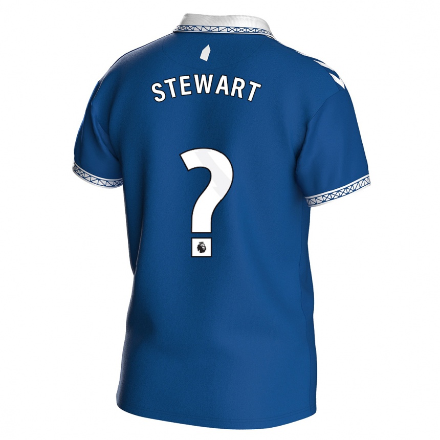 Niño Fútbol Camiseta Jak Stewart #0 Azul Real 1ª Equipación 2023/24