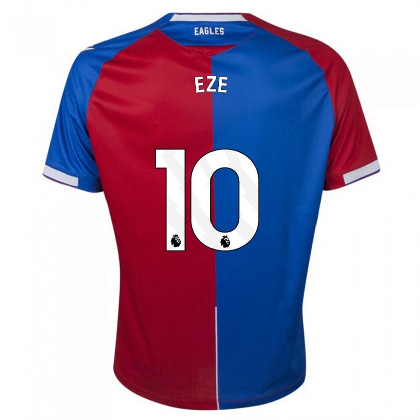 Niño Fútbol Camiseta Eberechi Eze #10 Rojo Azul 1ª Equipación 2023/24