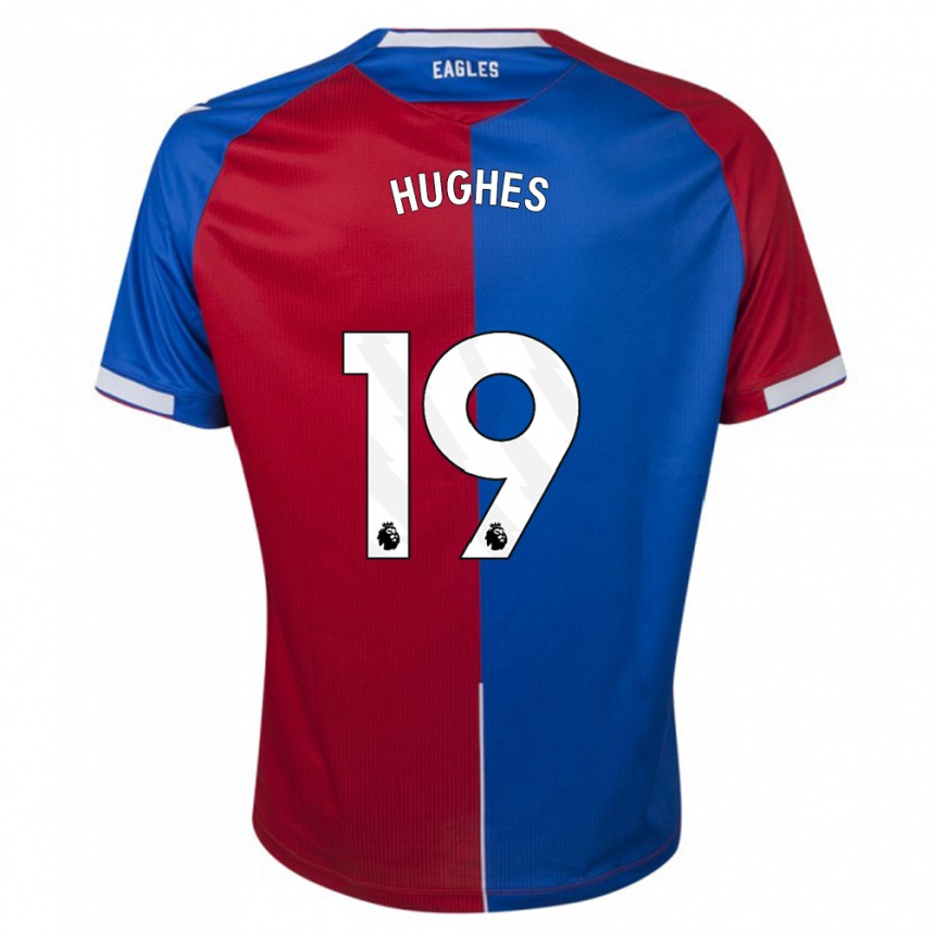 Niño Fútbol Camiseta Will Hughes #19 Rojo Azul 1ª Equipación 2023/24