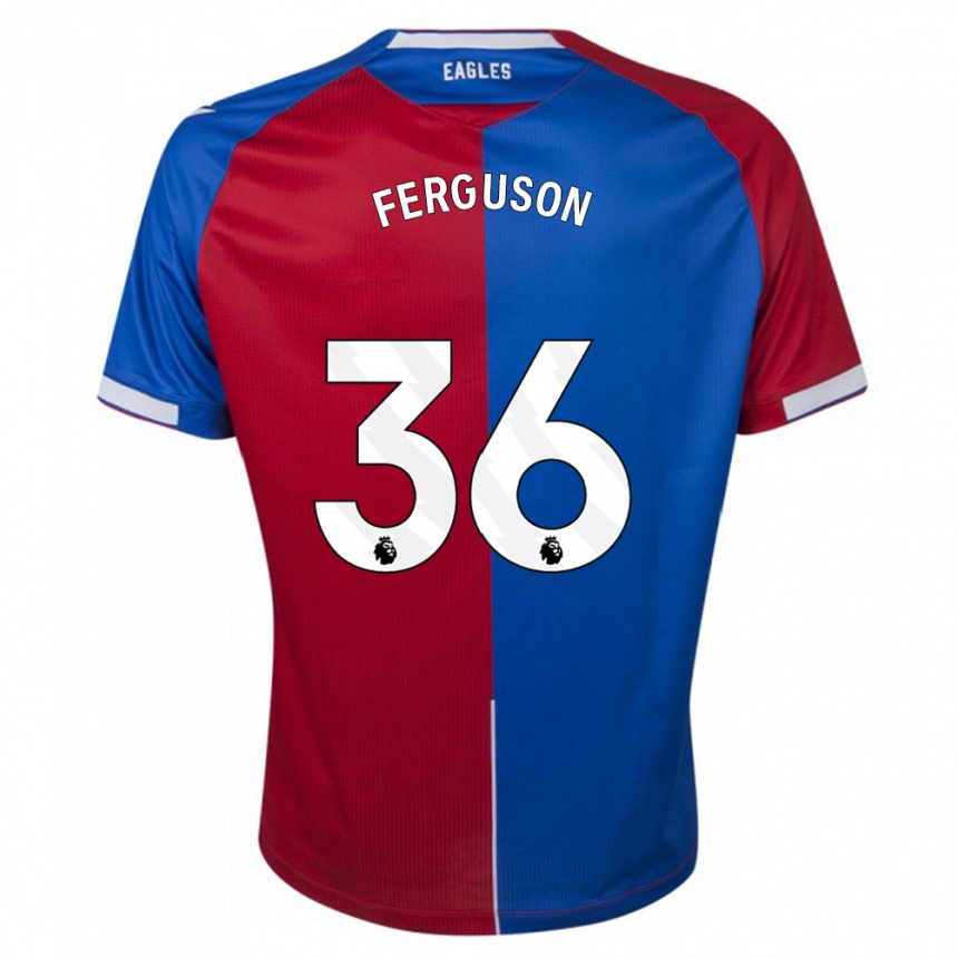 Niño Fútbol Camiseta Nathan Ferguson #36 Rojo Azul 1ª Equipación 2023/24