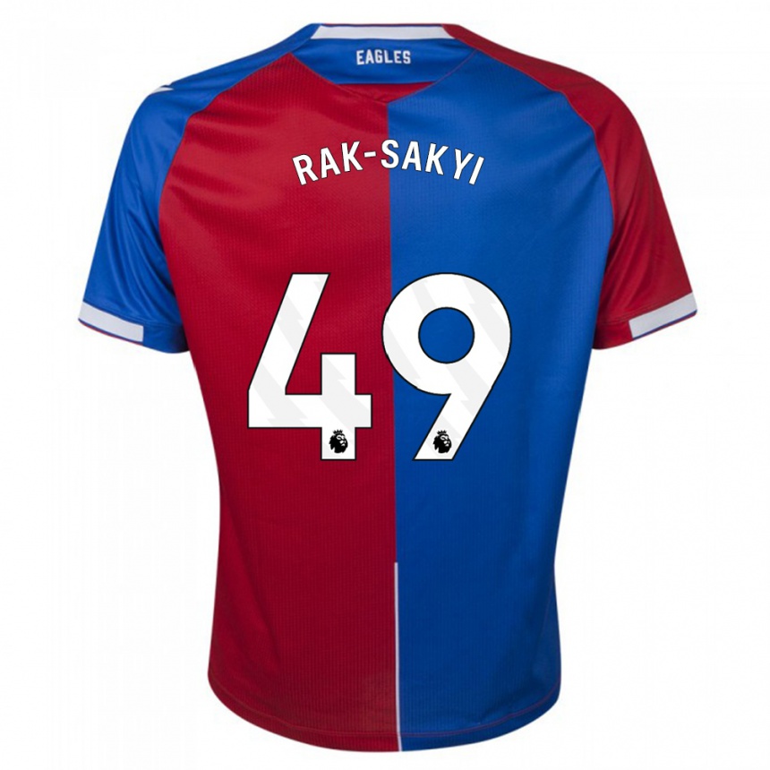 Niño Fútbol Camiseta Jesurun Rak-Sakyi #49 Rojo Azul 1ª Equipación 2023/24