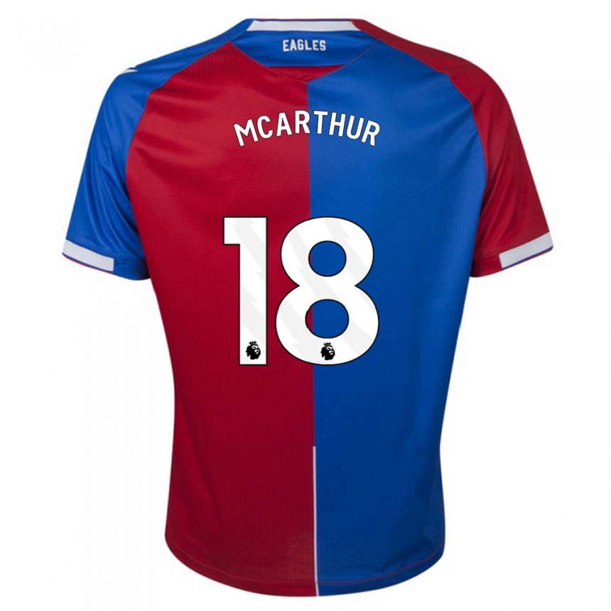 Niño Fútbol Camiseta James Mcarthur #18 Rojo Azul 1ª Equipación 2023/24