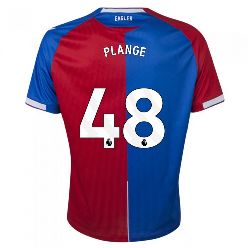 Niño Fútbol Camiseta Luke Plange #48 Rojo Azul 1ª Equipación 2023/24