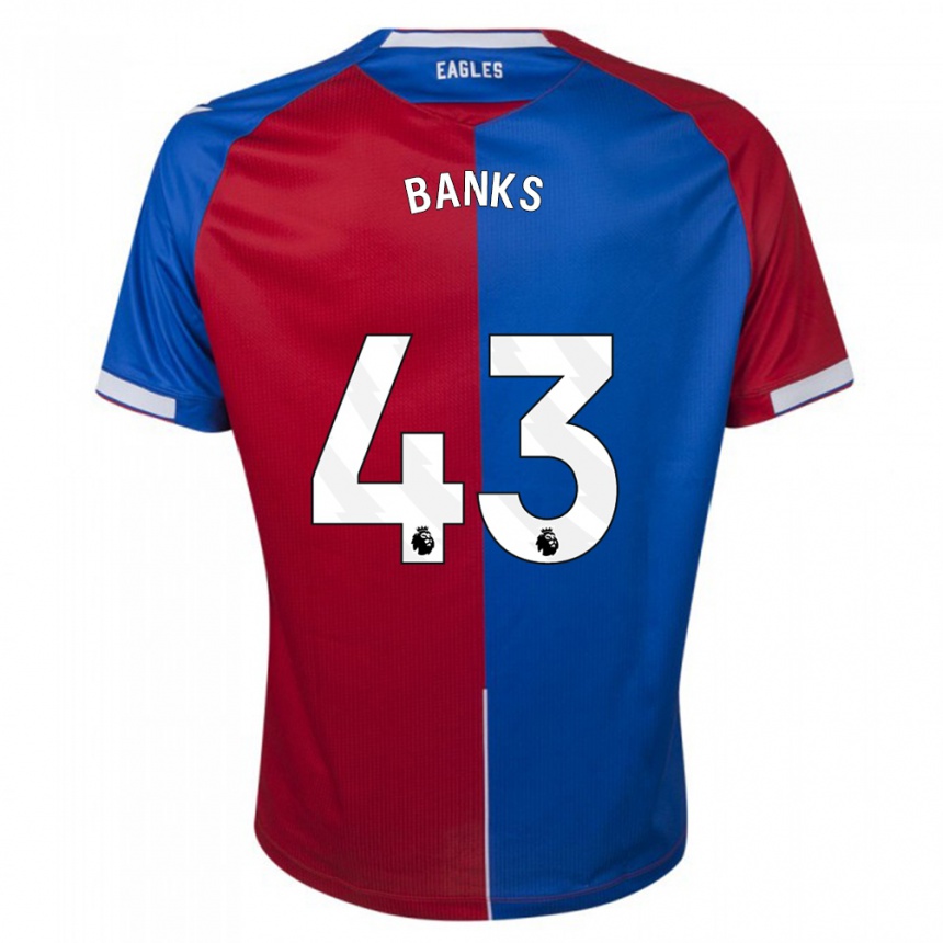 Niño Fútbol Camiseta Scott Banks #43 Rojo Azul 1ª Equipación 2023/24