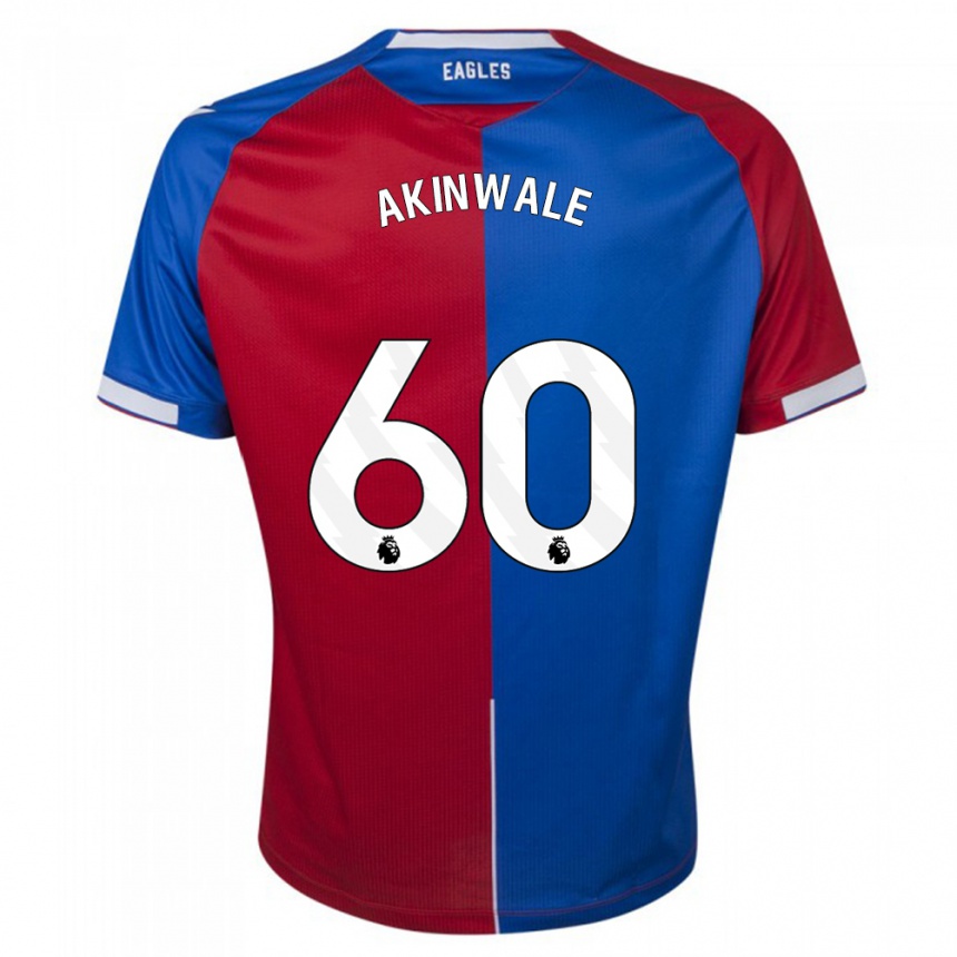 Niño Fútbol Camiseta Victor Akinwale #60 Rojo Azul 1ª Equipación 2023/24
