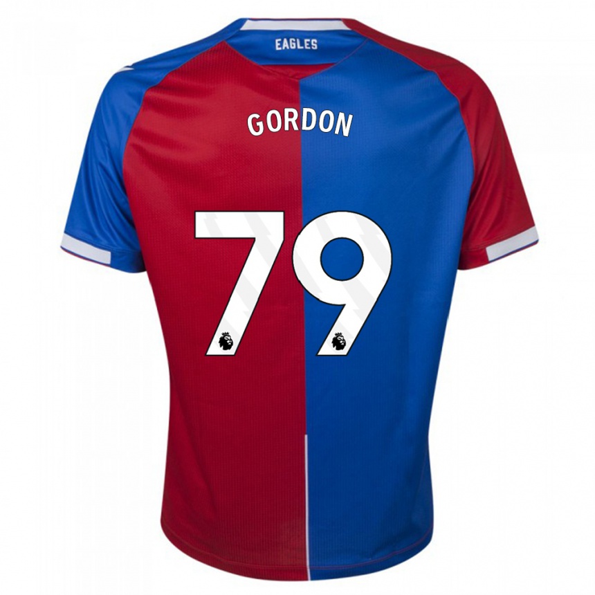 Niño Fútbol Camiseta John-Kymani Gordon #79 Rojo Azul 1ª Equipación 2023/24