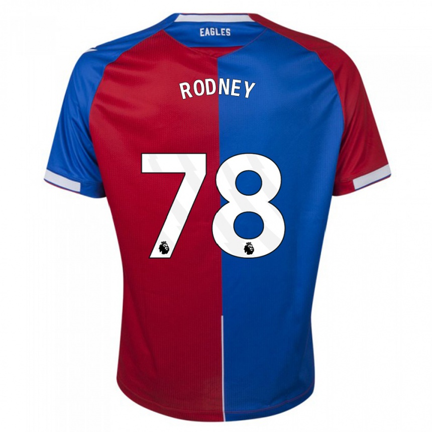 Niño Fútbol Camiseta Kaden Rodney #78 Rojo Azul 1ª Equipación 2023/24