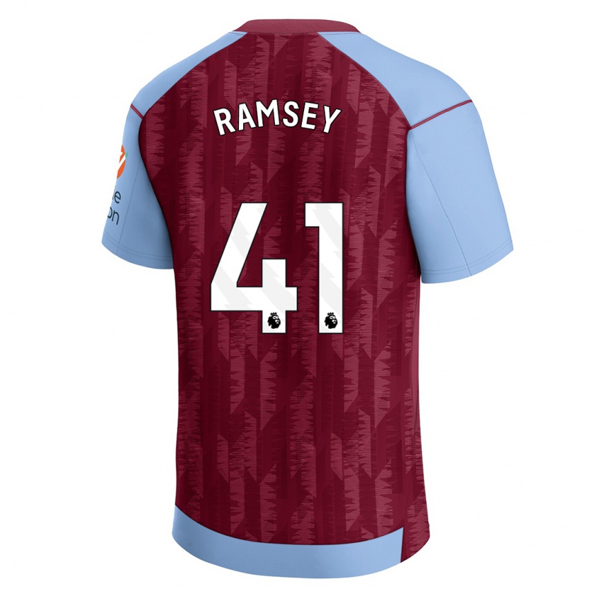 Niño Fútbol Camiseta Jacob Ramsey #41 Azul Claro 1ª Equipación 2023/24