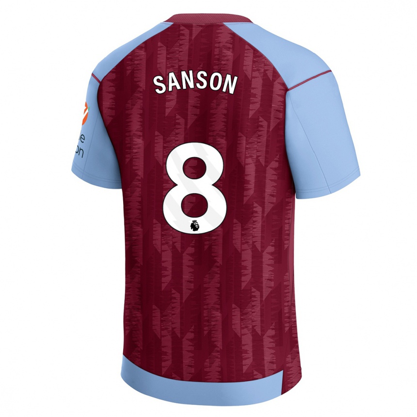 Niño Fútbol Camiseta Morgan Sanson #8 Azul Claro 1ª Equipación 2023/24