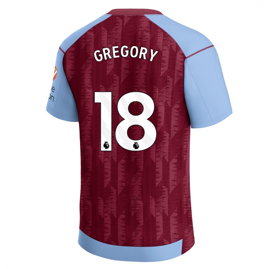 Niño Fútbol Camiseta Freya Gregory #18 Azul Claro 1ª Equipación 2023/24