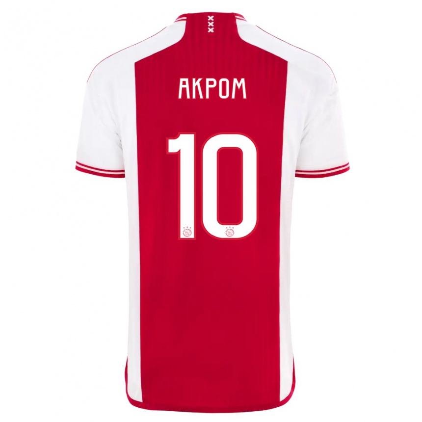 Niño Fútbol Camiseta Chuba Akpom #10 Rojo Blanco 1ª Equipación 2023/24