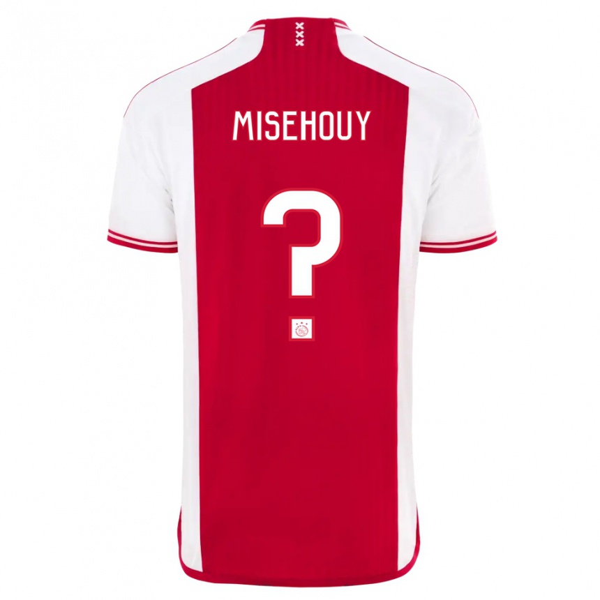 Niño Fútbol Camiseta Gabriel Misehouy #0 Rojo Blanco 1ª Equipación 2023/24