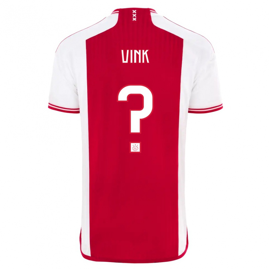 Niño Fútbol Camiseta Skye Vink #0 Rojo Blanco 1ª Equipación 2023/24