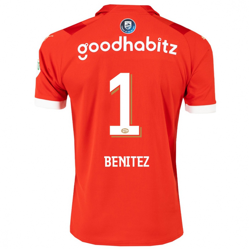 Niño Fútbol Camiseta Walter Benítez #1 Rojo 1ª Equipación 2023/24