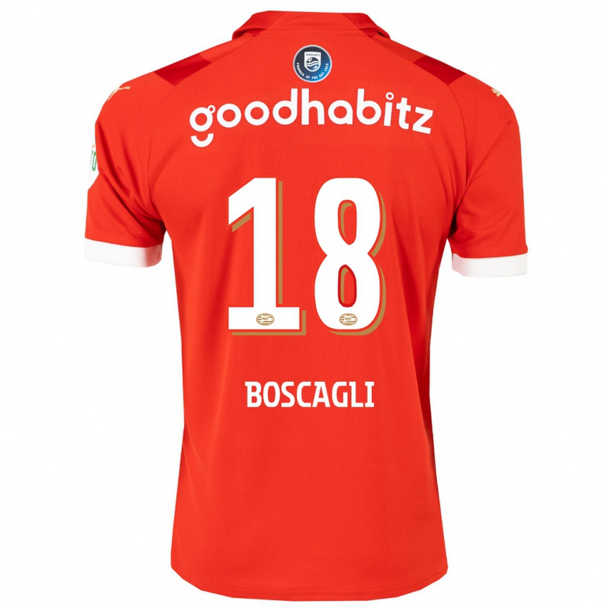 Niño Fútbol Camiseta Olivier Boscagli #18 Rojo 1ª Equipación 2023/24