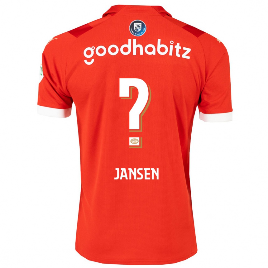 Niño Fútbol Camiseta Koen Jansen #0 Rojo 1ª Equipación 2023/24