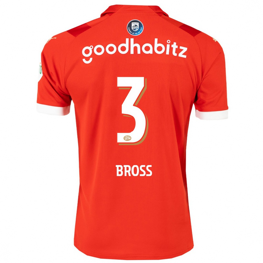 Niño Fútbol Camiseta Melanie Bross #3 Rojo 1ª Equipación 2023/24