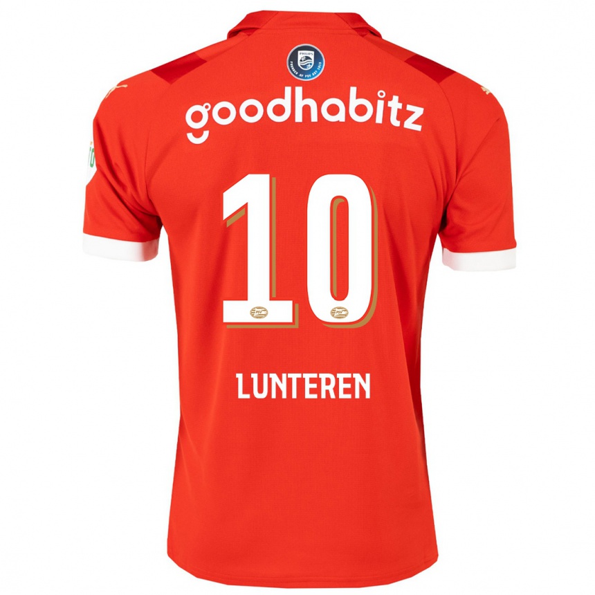 Niño Fútbol Camiseta Desiree Van Lunteren #10 Rojo 1ª Equipación 2023/24