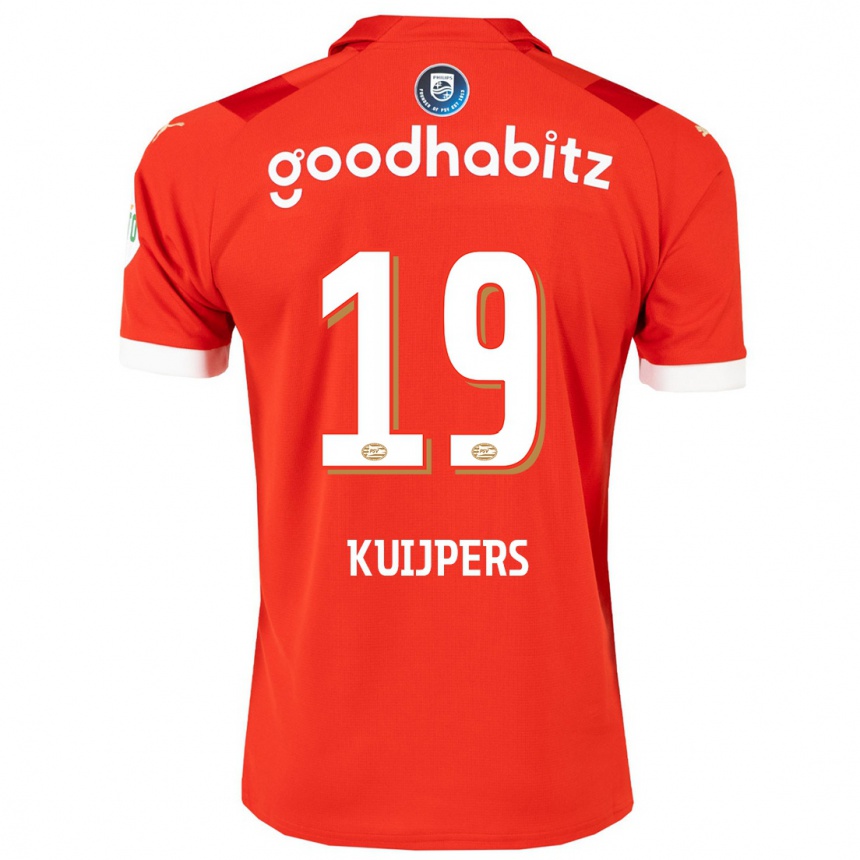 Niño Fútbol Camiseta Jeslynn Kuijpers #19 Rojo 1ª Equipación 2023/24