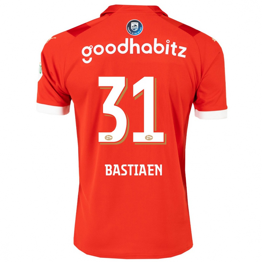 Niño Fútbol Camiseta Femke Bastiaen #31 Rojo 1ª Equipación 2023/24