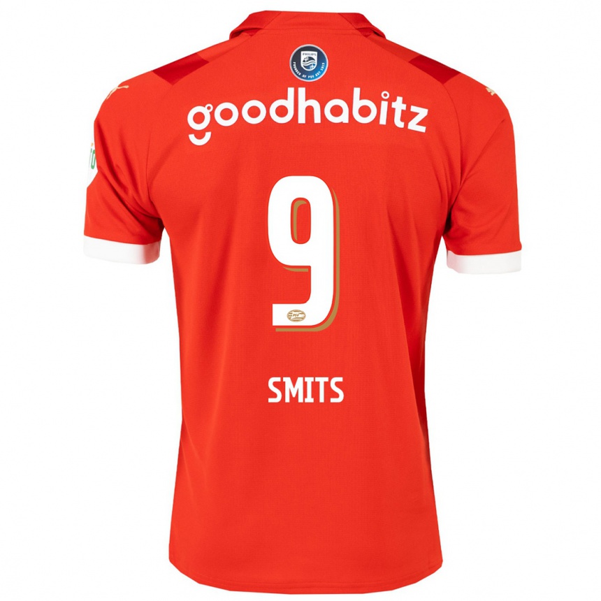 Niño Fútbol Camiseta Joelle Smits #9 Rojo 1ª Equipación 2023/24